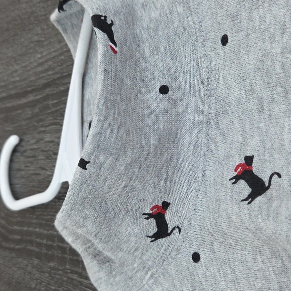 Karen Scott Christmas Cat Mock Turtle Neck Gray XL Soft. - Picture 9 of 16